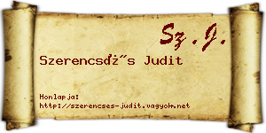 Szerencsés Judit névjegykártya
